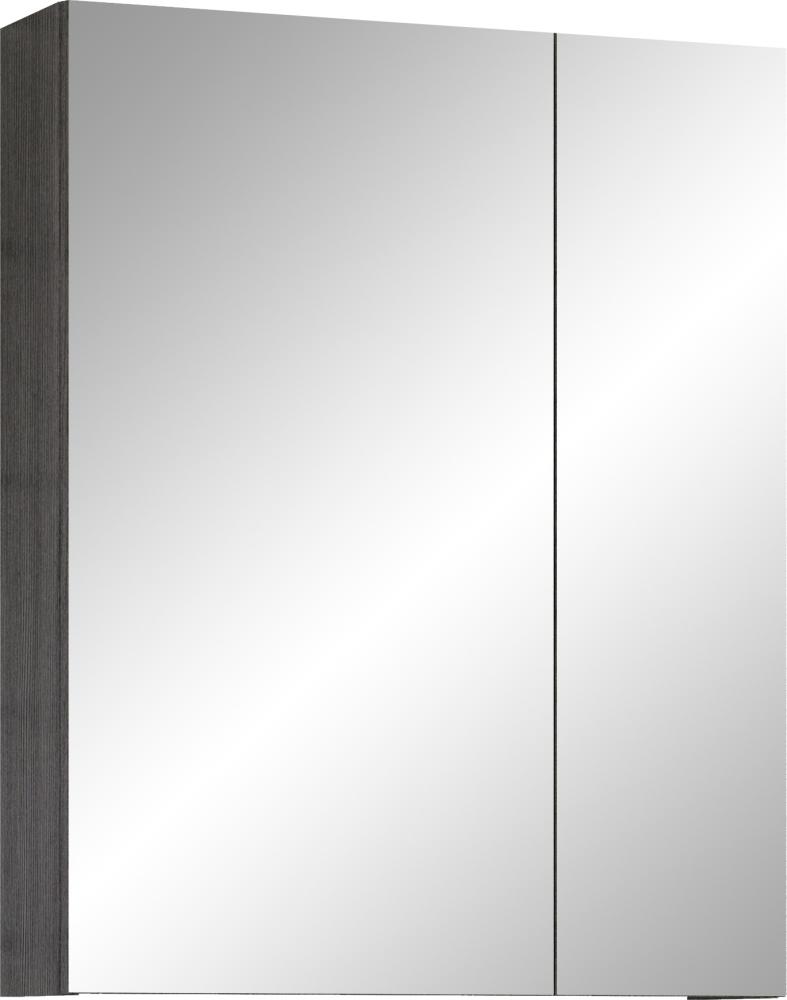 Badezimmer Spiegelschrank Riva in Rauchsilber grau 60 x 75 cm Bild 1
