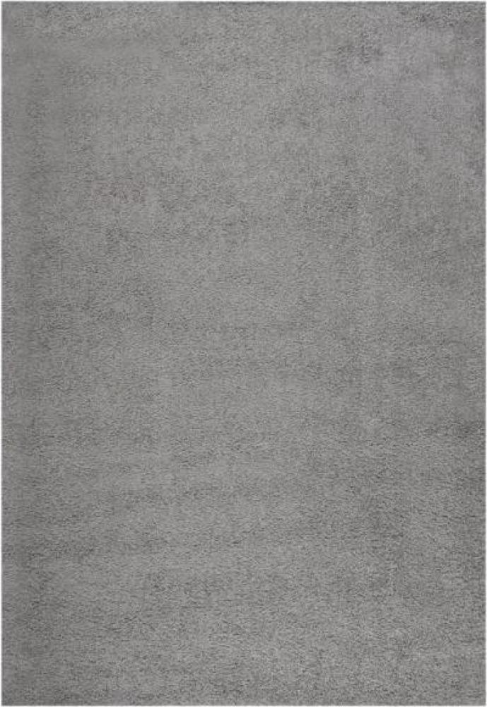 Teppich Shaggy Hochflor Grau 160x230 cm Bild 1