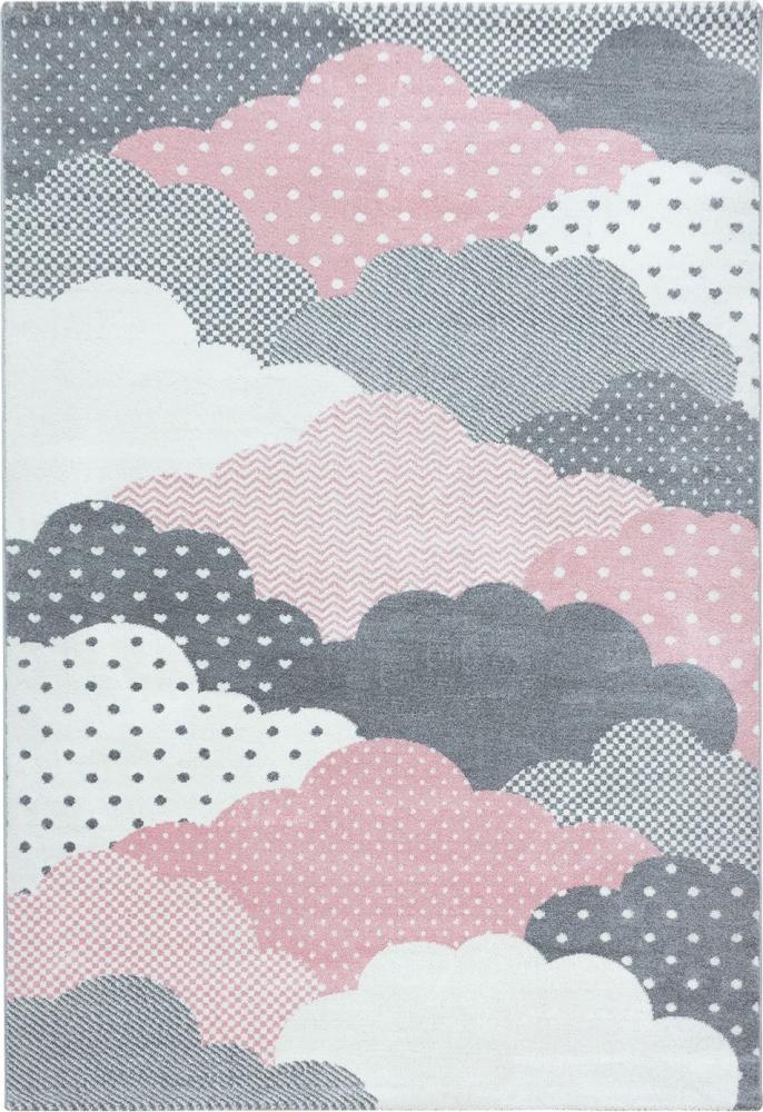 Kinder Teppich Bianca Läufer - 80x150 cm - Pink Bild 1
