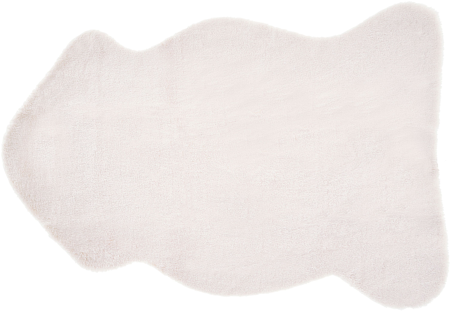 Kunstfell-Teppich Kaninchen weiß 90 cm UNDARA Bild 1