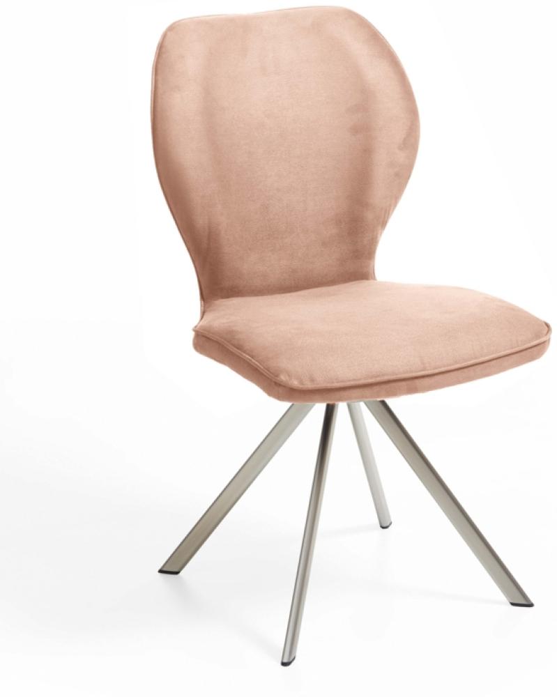 Niehoff Sitzmöbel Colorado Trend-Line Design-Stuhl Edelstahl/Polyester - 180° drehbar Nirvana beige Bild 1