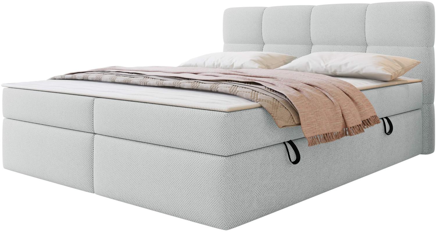 Boxspringbett mit H3-Matratze und Topper Fogy (Farbe: Curio 80, Größe: 160 x 200 cm) Bild 1