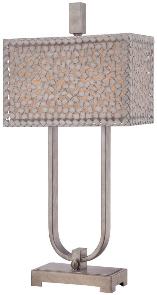Elstead Lighting Confetti 2-Light Tischleuchte aluminiumfarben 75cm E27 Bild 1