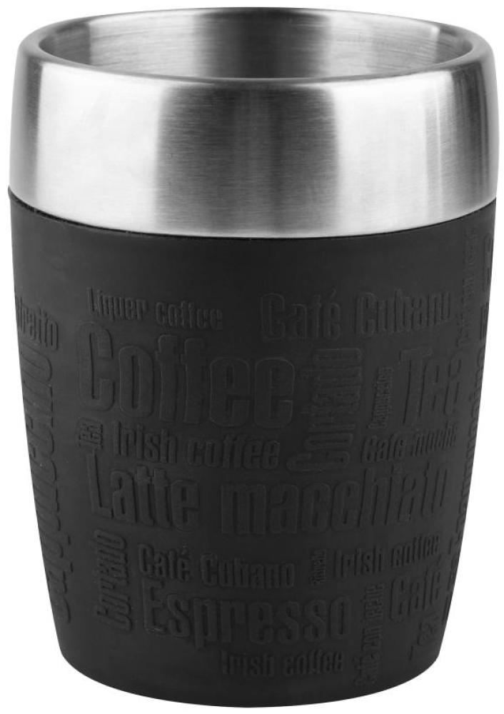 EMSA 'Travel Cup' Isolierbecher, Edelstahl, schwarz, 200 ml Bild 1