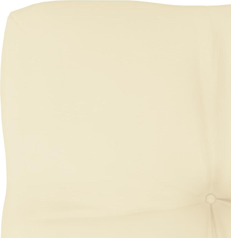 Palettensofa-Kissen Creme 50x50x10 cm Bild 1