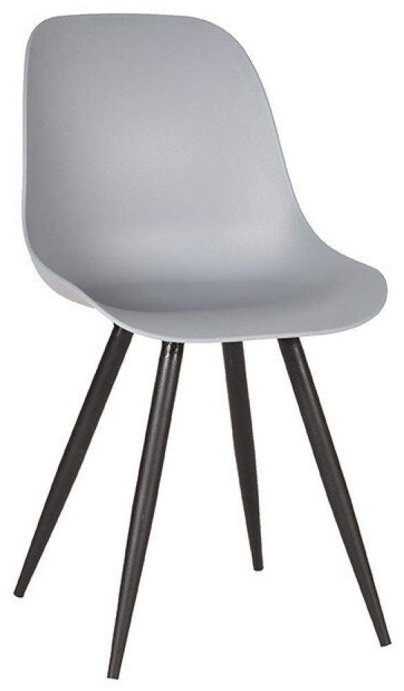 Stuhl Monza - Grau / Schwarz - Kunststoff / Metall - Outdoor geeignet - von Label51 Bild 1