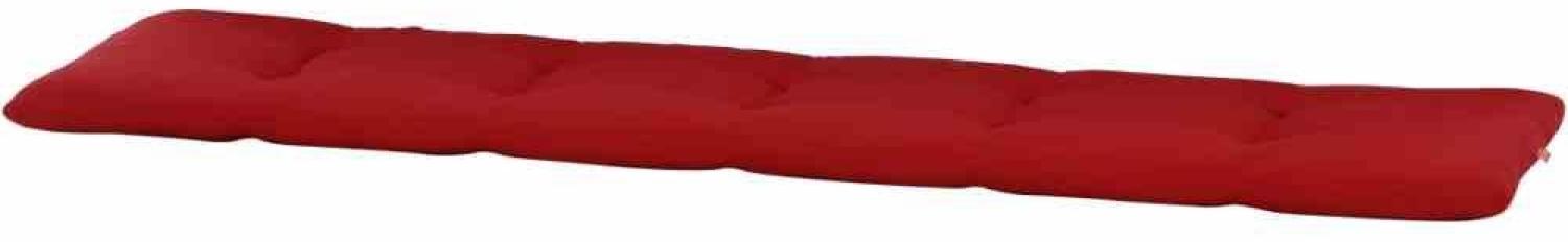 SIENA GARDEN TESSIN Bankauflage 150 cm Dessin Uni rot, 60% Baumwolle/40% Polyester Bild 1