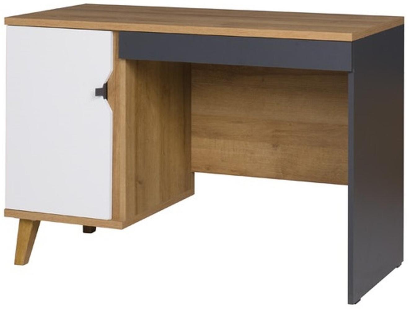 Stylefy Antares Schreibtisch Wotan Eiche Graphit Bild 1