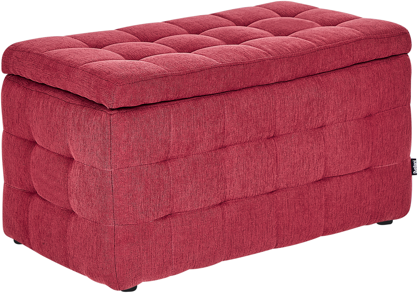 Hocker mit Stauraum rot MICHIGAN Bild 1