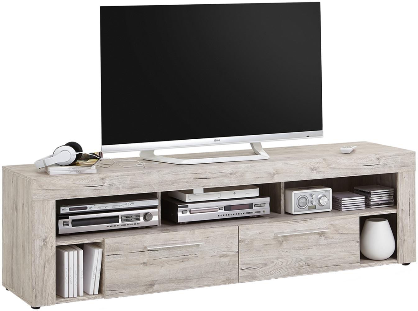 TV-Board >Morena II< in Sandeiche - 180x52,8x41,3cm (BxHxT) Bild 1