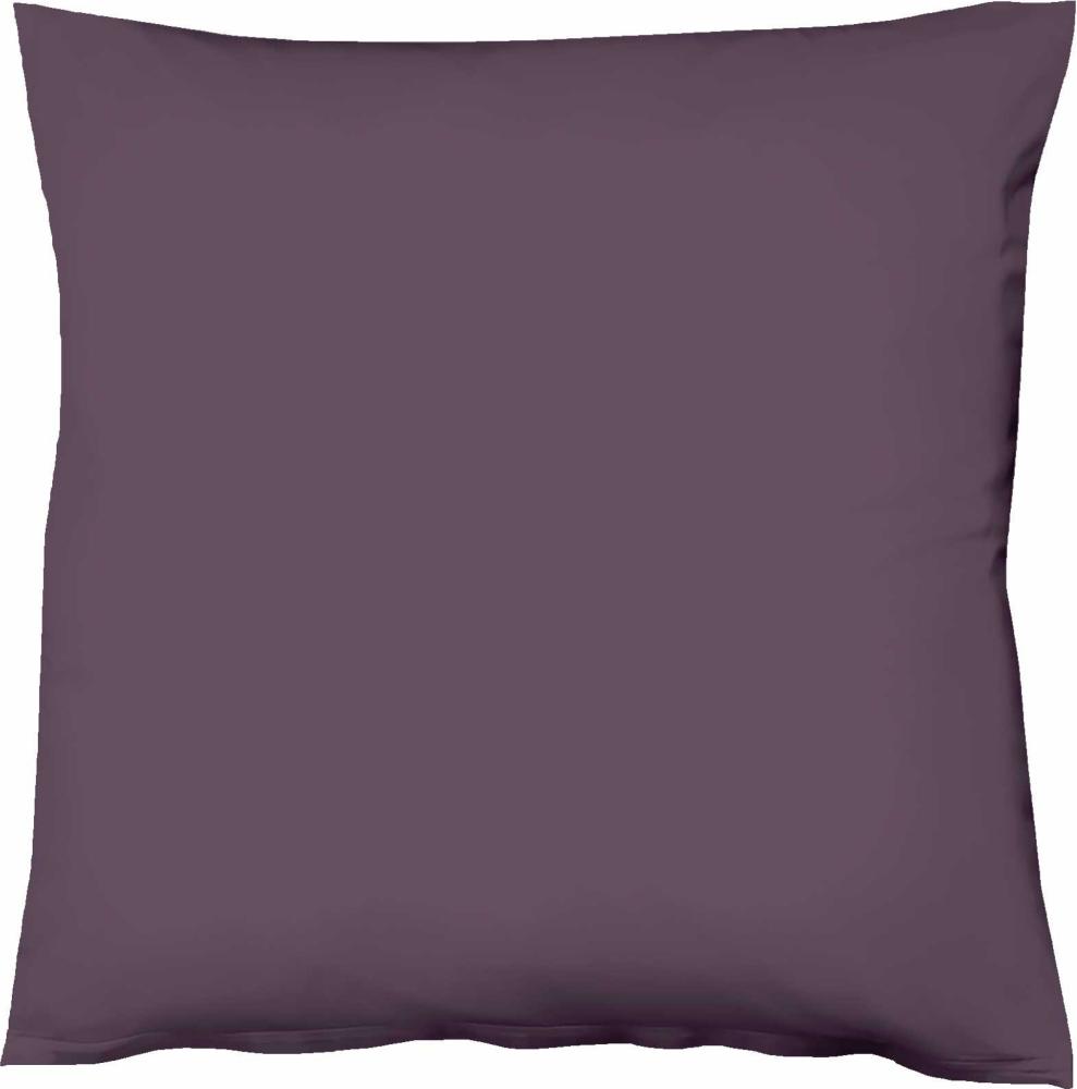 Fleuresse Mako-Satin-Kissenbezug uni colours lavendel 6062 80 x 80 cm Bild 1