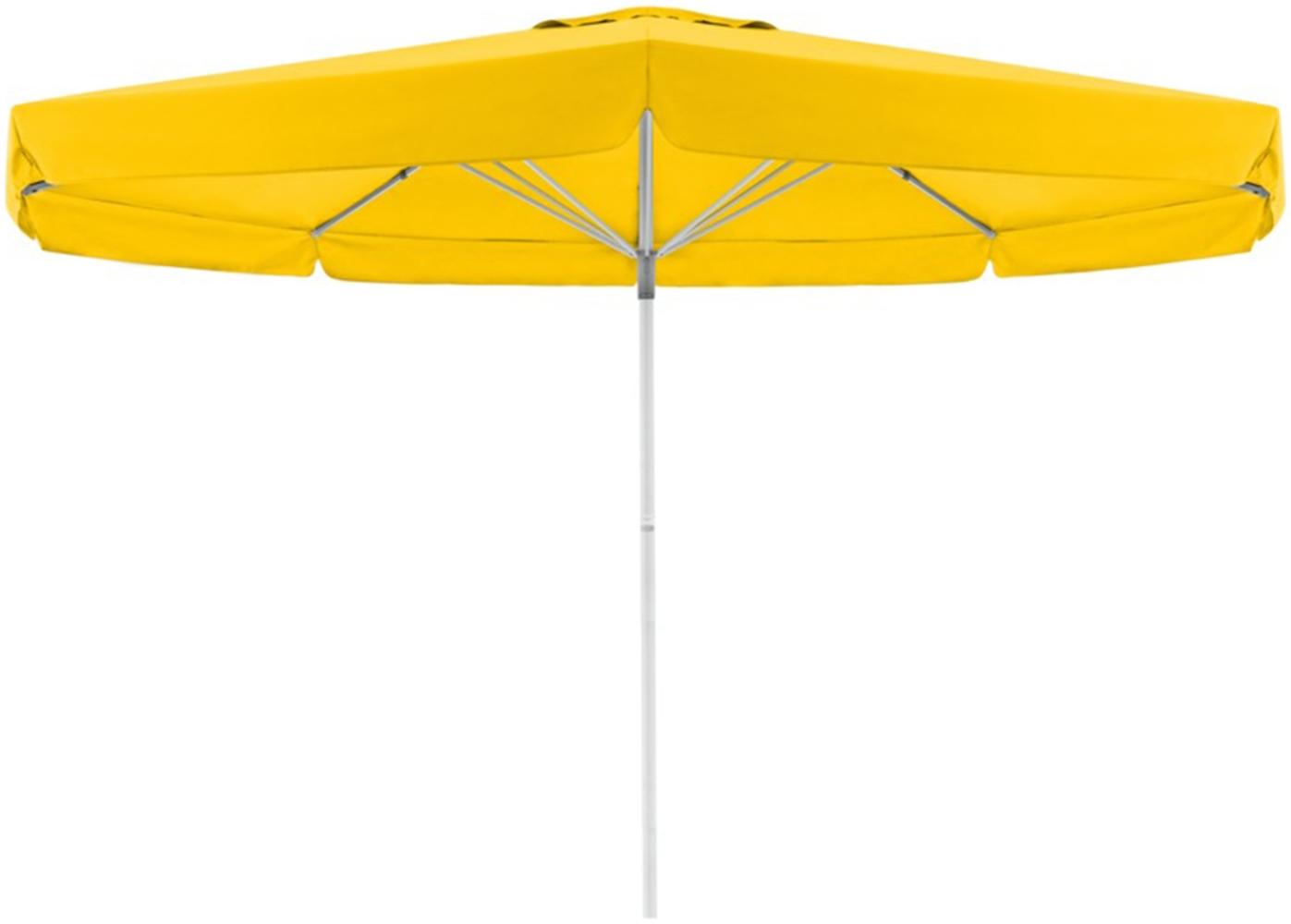 Doppler Sonnenschirm / Großschirm "Telestar 500", inkl. Schutzhülle, gelb, Ø 500 cm,mit Volant, mit Windventil Bild 1