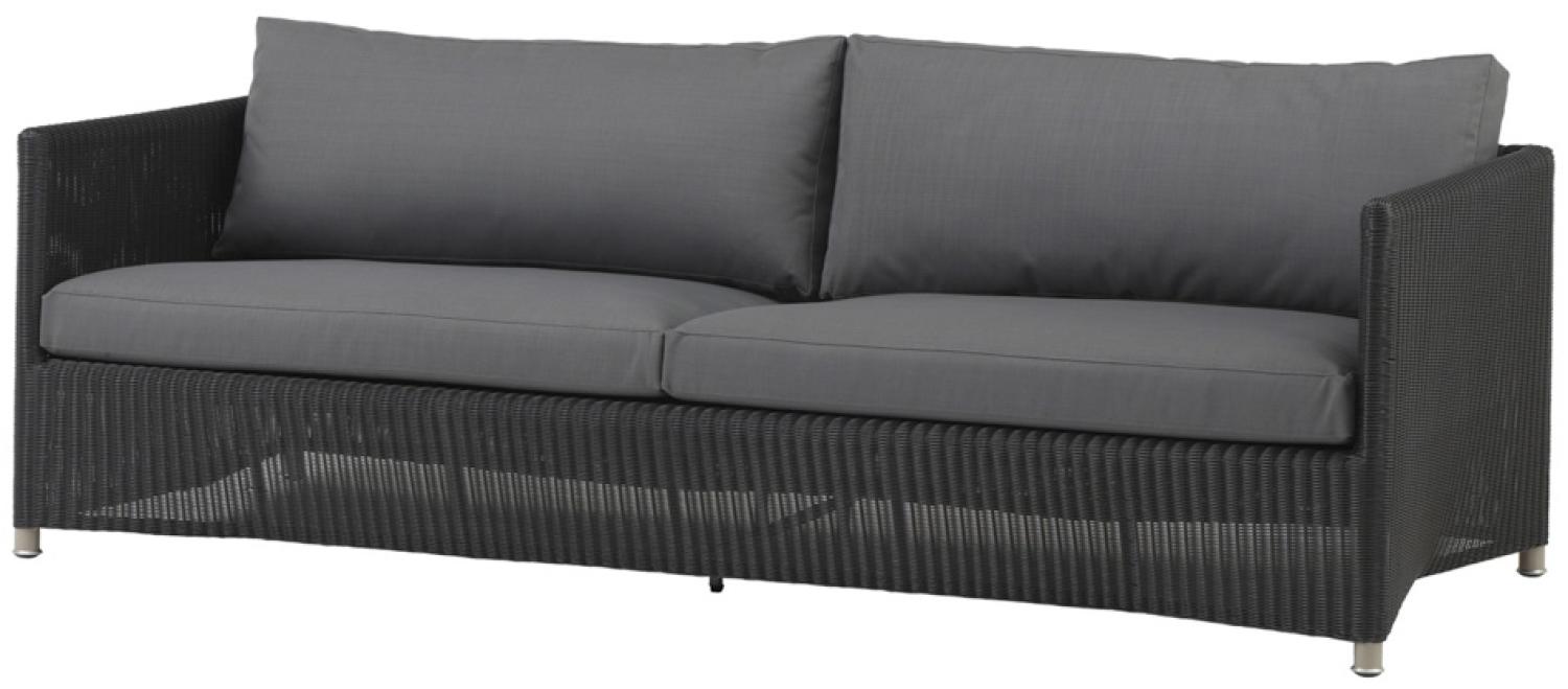Cane-Line Diamond 3-Sitzer Sofa inkl. Kissen 8503LGSG Bild 1