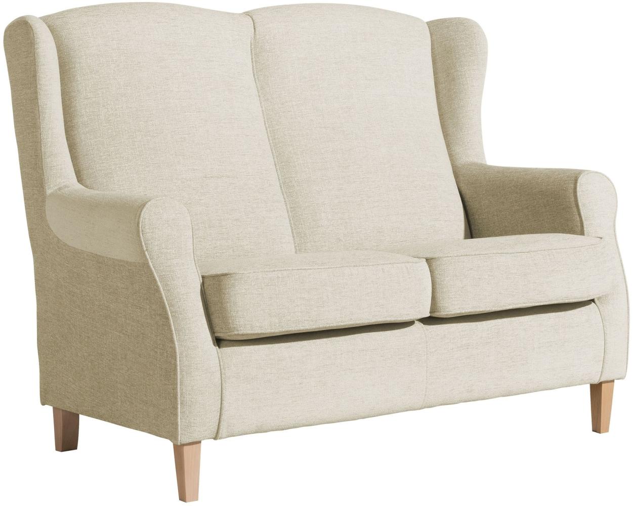 Sofa 2-Sitzer Karlen Bezug Chenille Buche natur / beige 22104 Bild 1