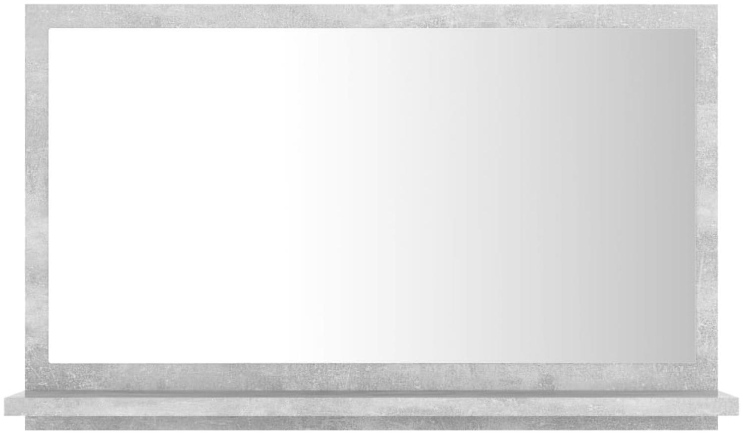 vidaXL Badspiegel Betongrau 60x10,5x37 cm Spanplatte Bild 1