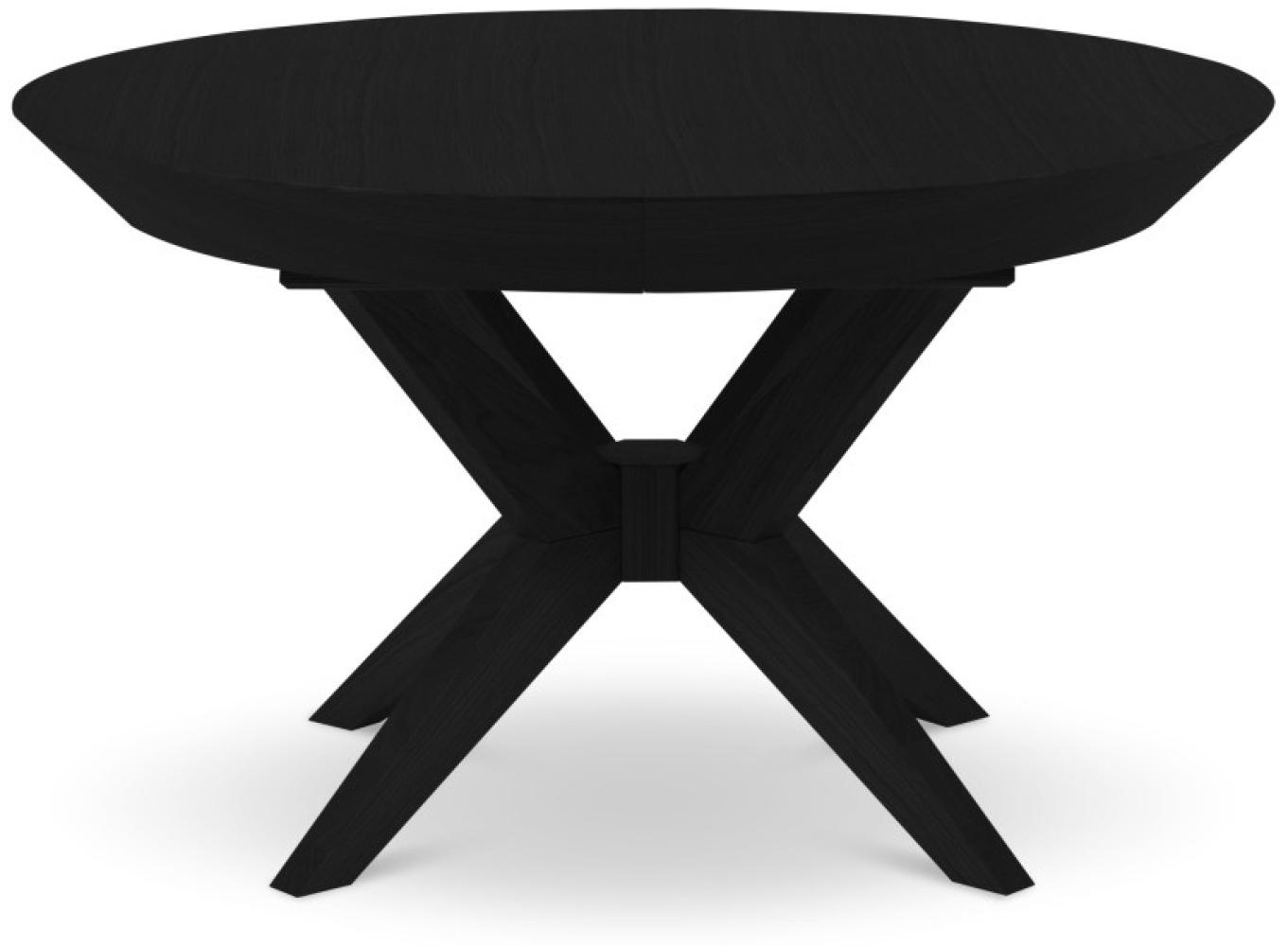 Micadoni 8-Sitzer Tisch ausziehbar Virginia 130cm | Oberfläche Black Oak und Black Oak Bild 1