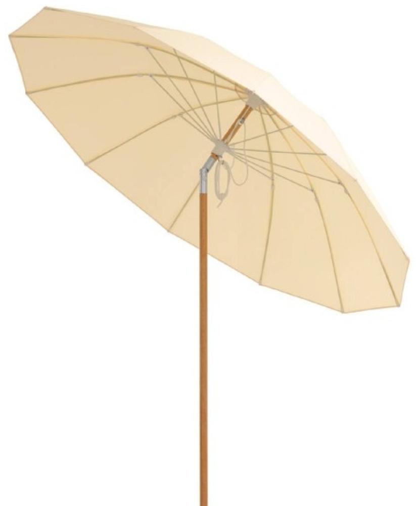 Sonnenschirm mit Knickmechanismus Ø 240 cm, Farbe Natur Bild 1