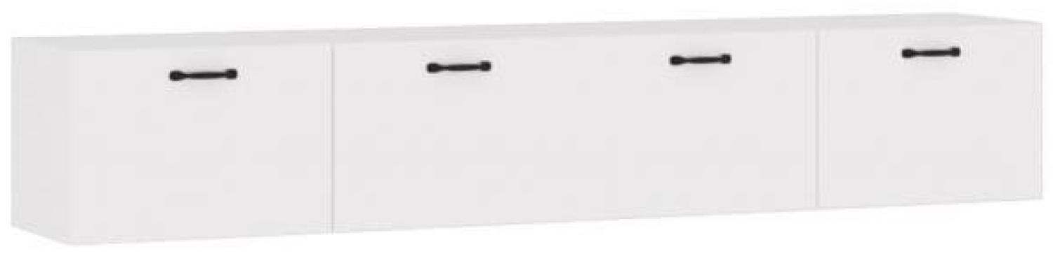 Wandschränke 2 Stk. Hochglanz-Weiß 100x36,5x35 cm Holzwerkstoff Bild 1