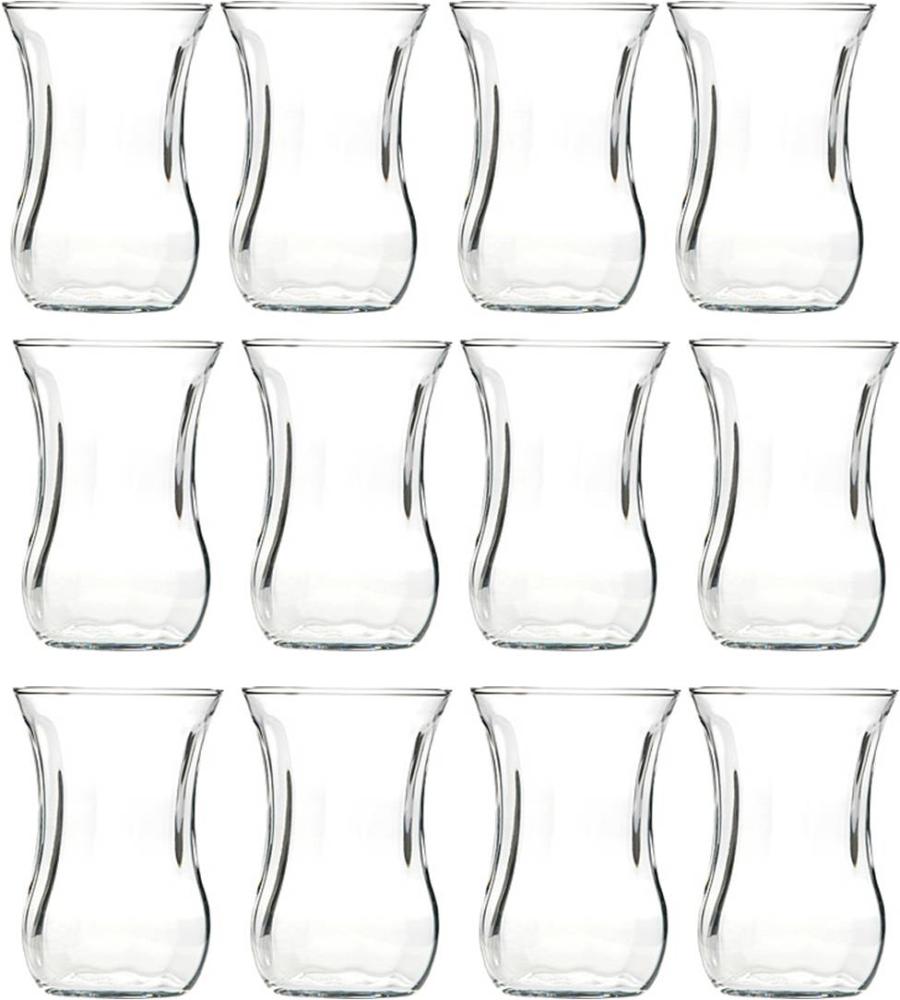 Pasabahce 12 Set 12-tlg. Teeglas Optikli Cay Bardagi Gläser-Set für 12 Personen Bild 1