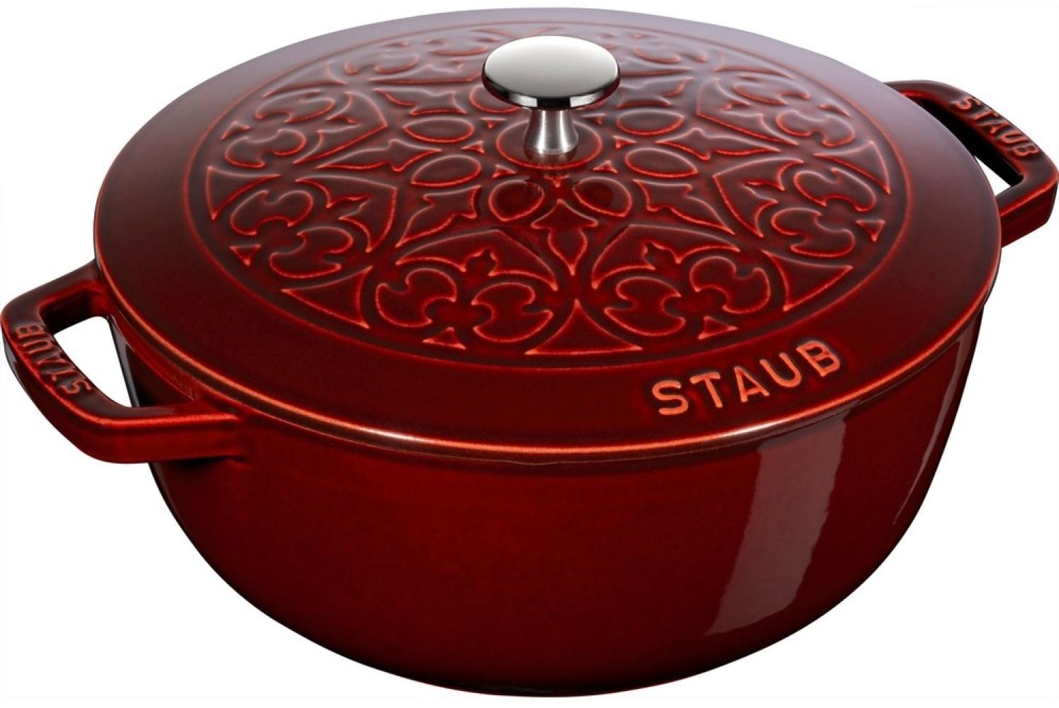 Staub Staub Runder Gusseisentopf Lilie 5 ltr, Grenadine 405022950 Bild 1