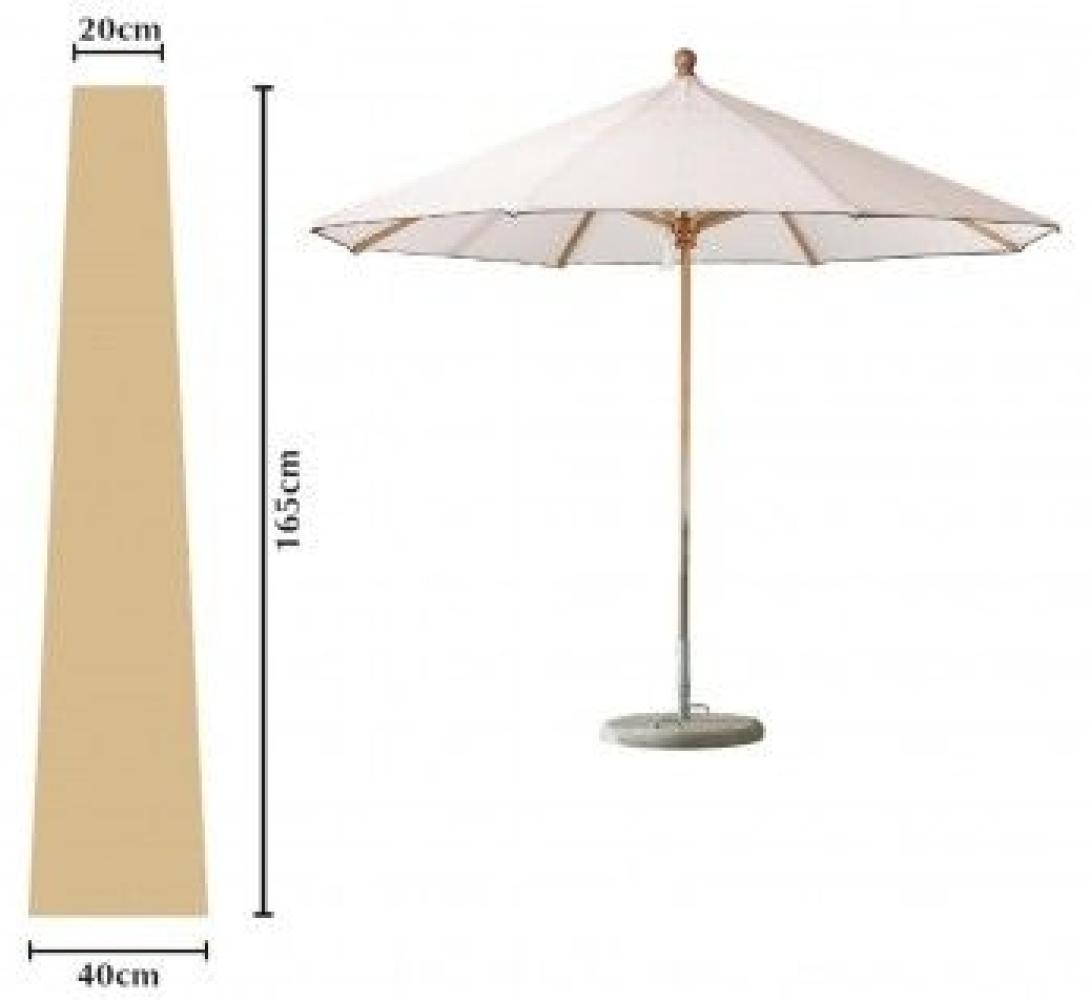 Grasekamp Schutzhülle Sonnenschirm bis ca. 300 cm Ø Länge 165 cm Beige Bild 1