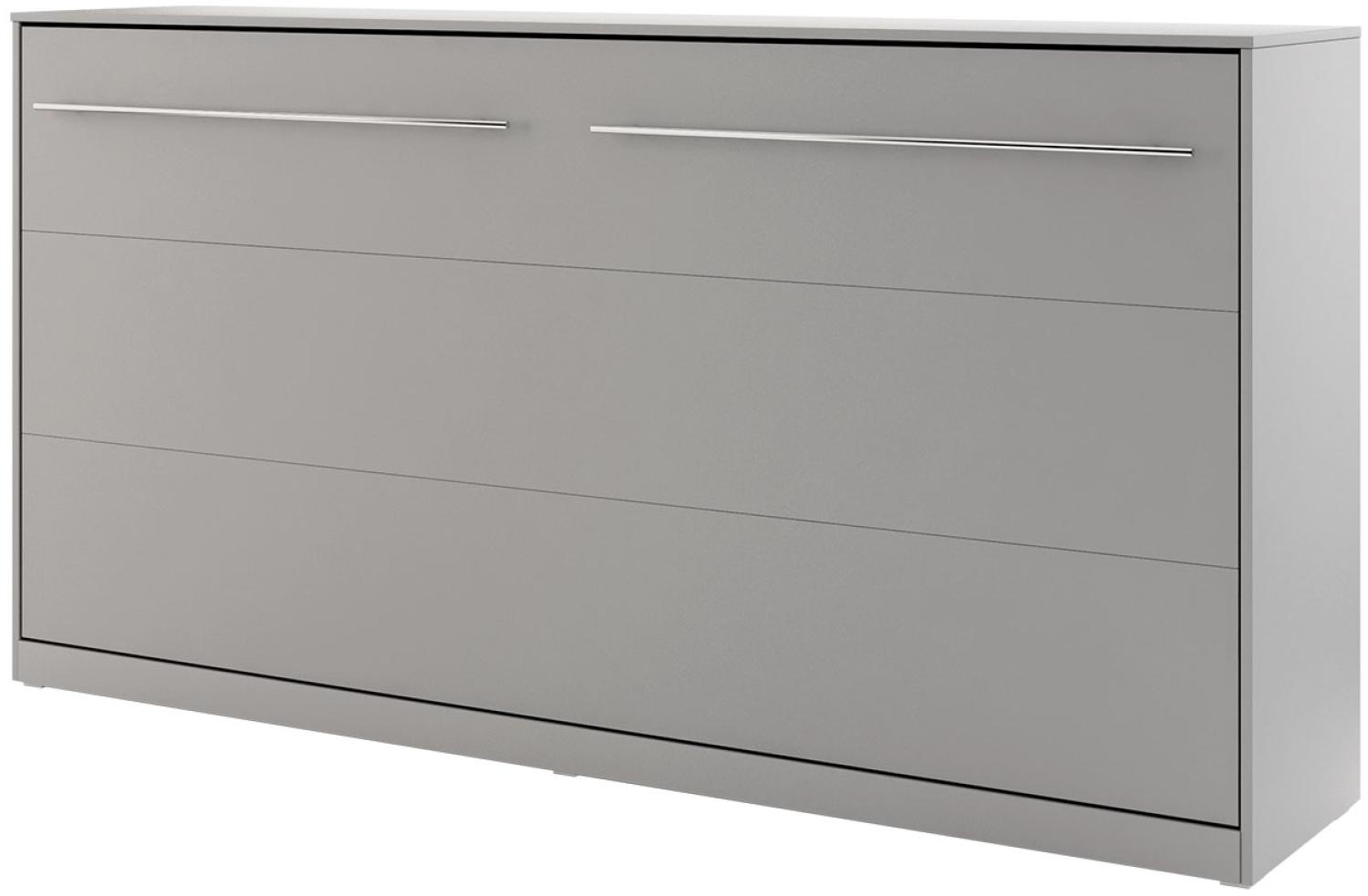 Schrankbett Concept Pro II Horizontal CP-06 (Farbe: Grau, Größe: 90x200 cm) Bild 1