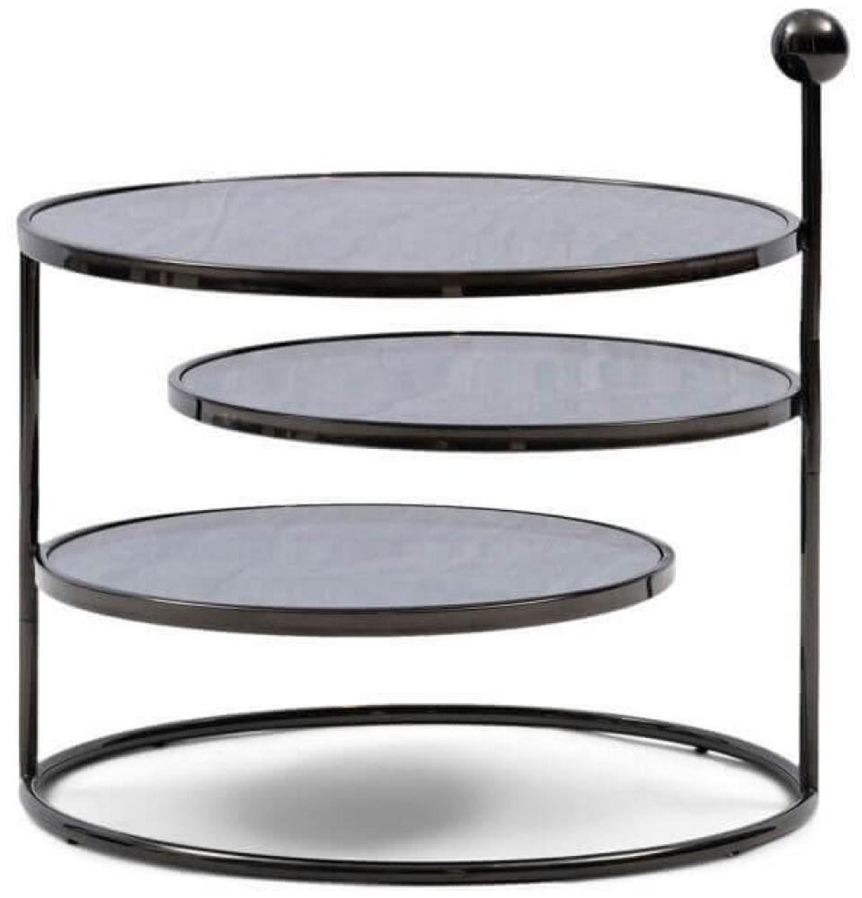 Rivièra Maison Beistelltisch "Liberty Round Double End Table" black Bild 1