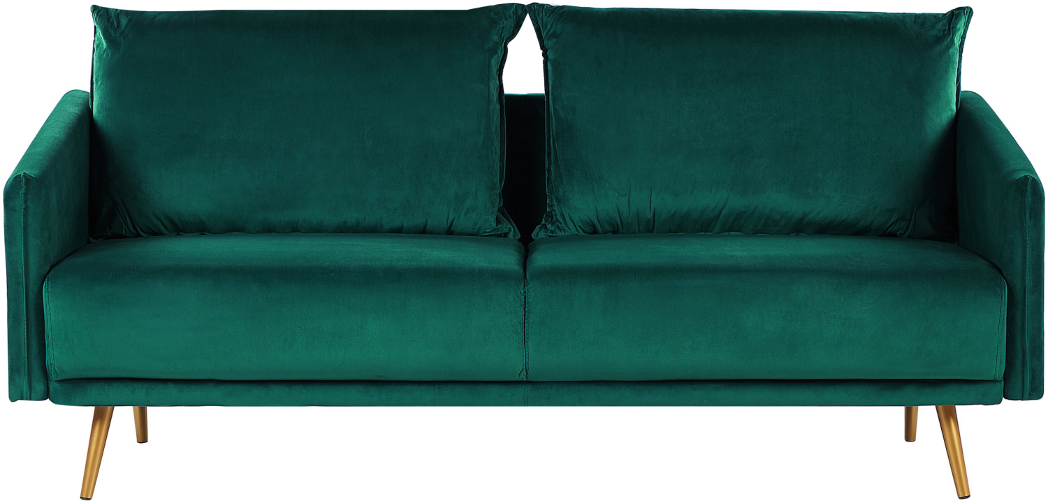 3-Sitzer Sofa Samtstoff grün MAURA Bild 1