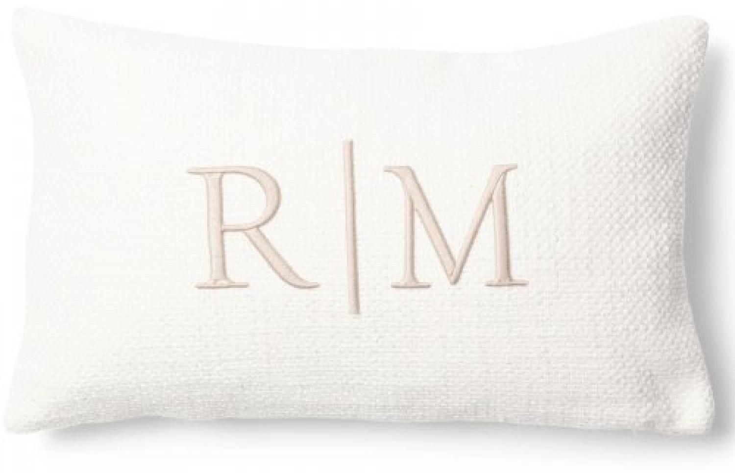 Riviera Maison Kissenhülle RM Classic Logo Pillow Cover Beige (50x30cm) 565070 Bild 1