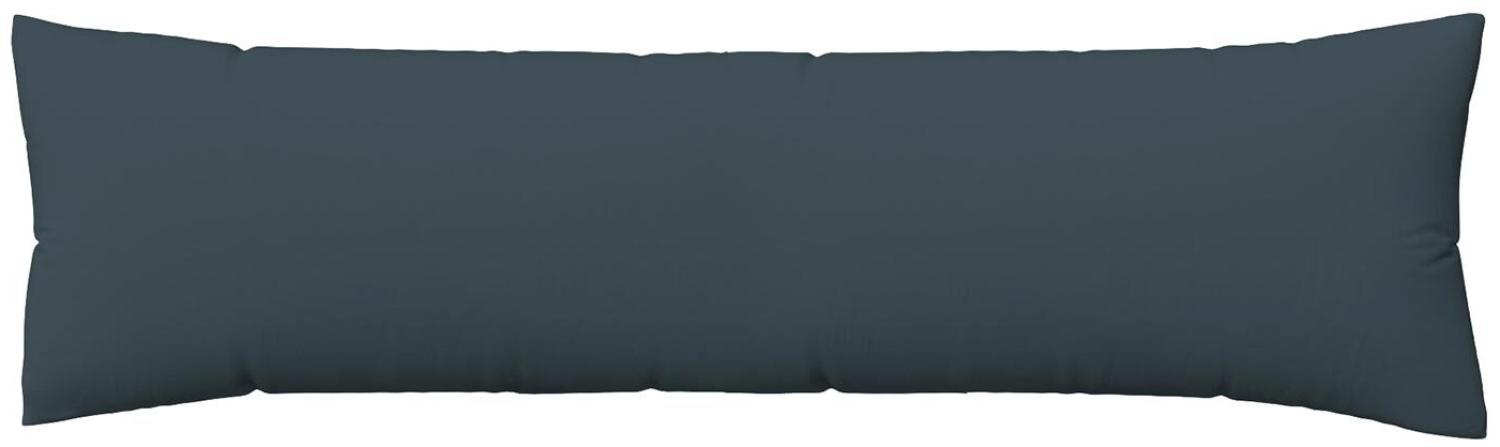 Schlafgut Pure Seitenschläfer Kissenbezug Jersey | 40x140 cm | grey-deep Bild 1