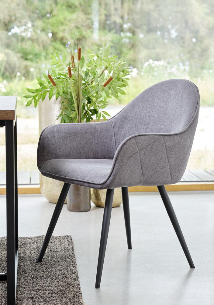 2x Esszimmerstuhl Move grau Stuhl Set Stühle Sessel Küchenstuhl Polsterstuhl Bild 1