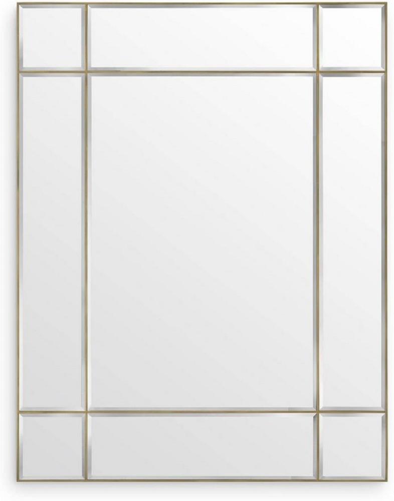 Casa Padrino Luxus Wandspiegel Vintage Messingfarben 140 x 4 x H. 180 cm - Wohnzimmer Spiegel - Schlafzimmer Spiegel - Garderoben Spiegel - Luxus Möbel Bild 1