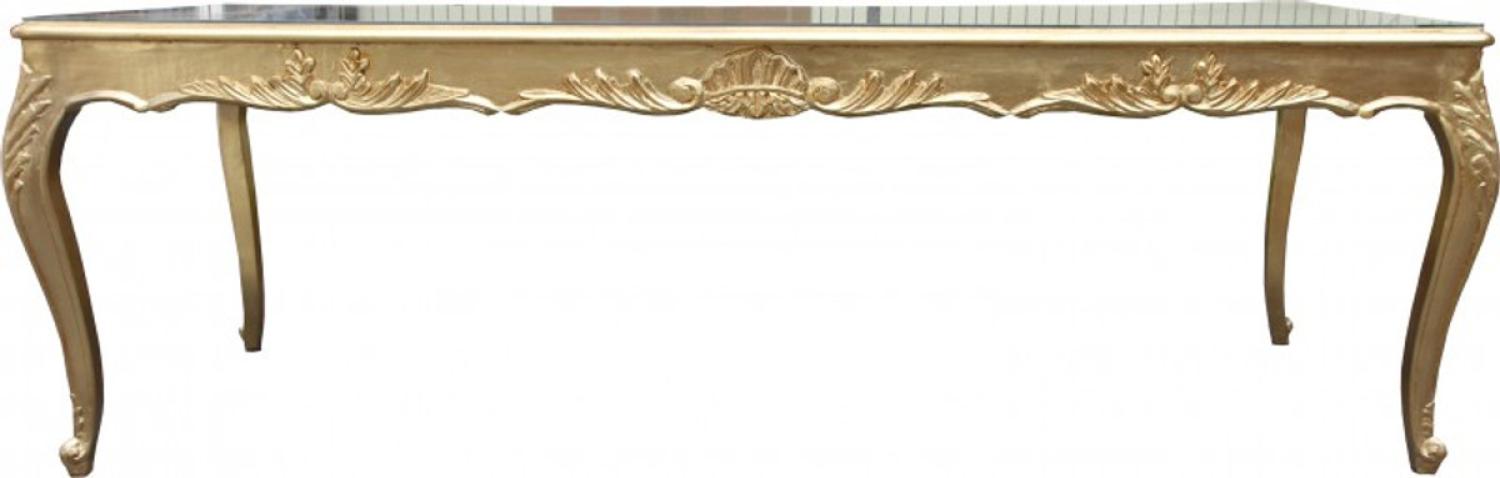 Casa Padrino Barock Esstisch Gold 250 cm - Esszimmer Tisch - Sondermodell Bild 1