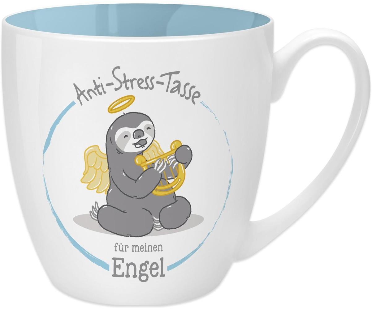 GRUSS & CO Anti-Stress-Tasse Motiv "Engel" | Tasse mit Spruch, 45 cl, New Bone China | Geschenk Danke | 45515 Bild 1