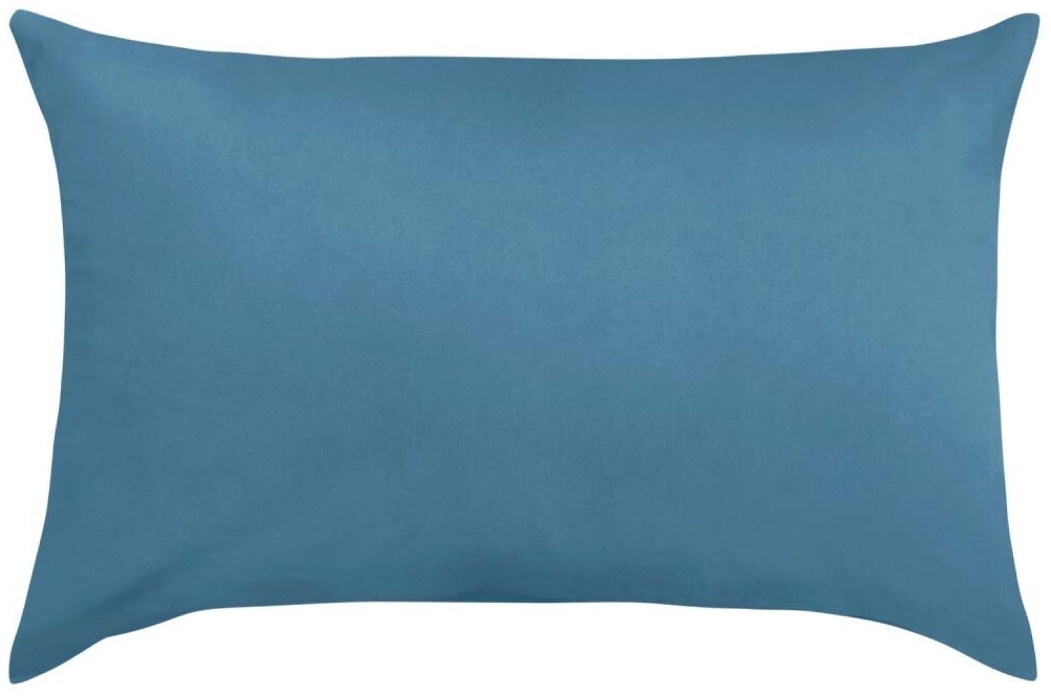 Traumschlaf Basic Single Jersey Kissenbezug | 40x60 cm | blau Bild 1