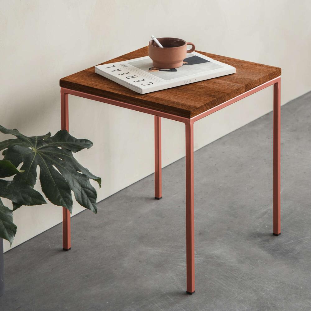 Cube Table Buchenholz /Gestell Kupfer Bild 1