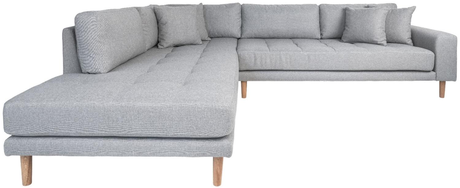 Lido Ecksofa linksgewendet hellgrau Couch Garnitur Wohnzimmer Sitzmöbel Möbel Bild 1