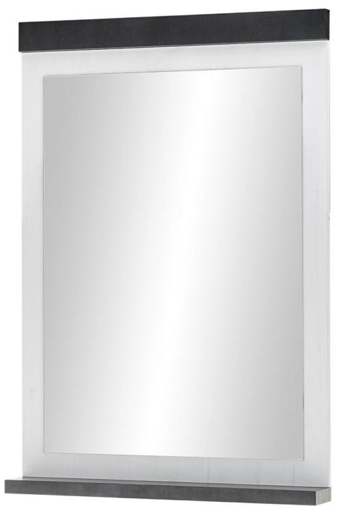 Badspiegel SHERWOOD B7 Pinie weiß und anthrazit mit LED Bild 1