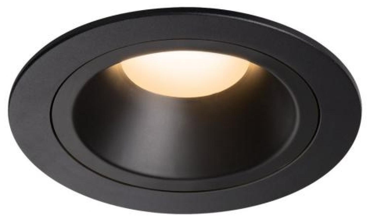 SLV 1003868 NUMINOS DL M LED Deckeneinbauleuchte schwarz schwarz 3000K 40° Bild 1