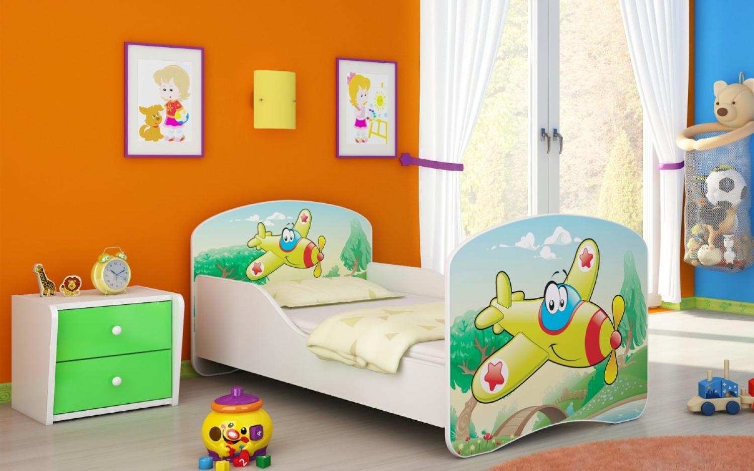 Kinderbett Milena mit verschiedenen Mustern 160x80 Plane Bild 1