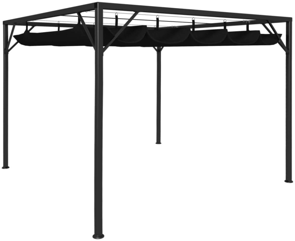 vidaXL Gartenpavillon mit ausziehbarem Dach 3×3 m Anthrazit Bild 1