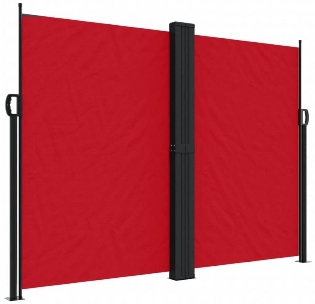 vidaXL Seitenmarkise Ausziehbar Rot 180x1200 cm Bild 1