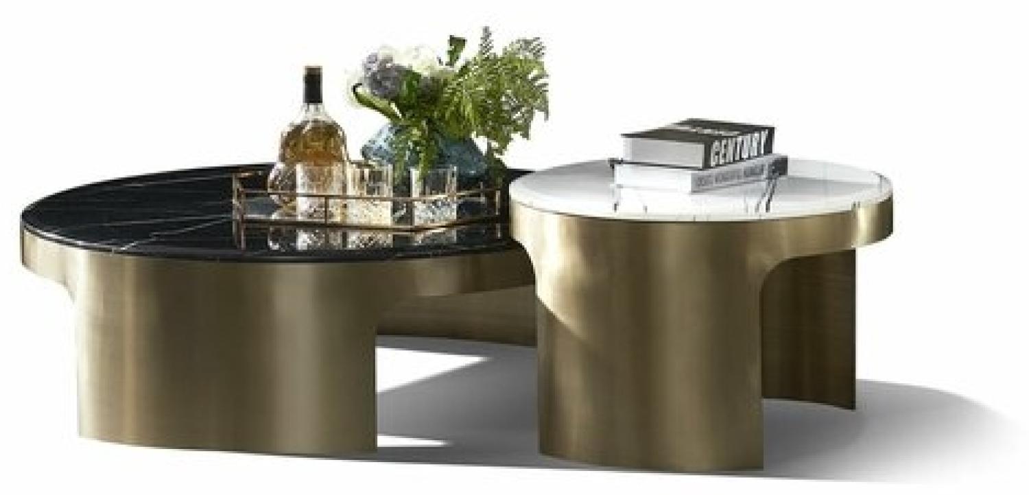 Couchtisch Tische Designer Beistelltisch Marmor moderner Tisch Couchtische Bild 1