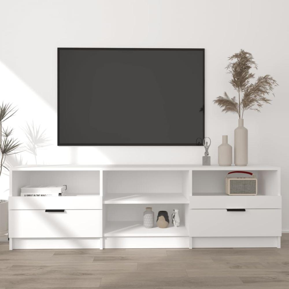 TV-Schrank Weiß 150x33,5x45 cm Holzwerkstoff Bild 1