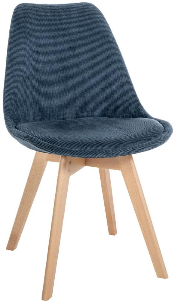 Stuhl Linares Cord (Farbe: dunkelblau) Bild 1