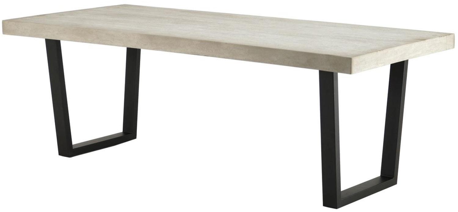 Esstisch DAKHLA Tischsystem Beton Gestell anthrazit 180x90 Bild 1
