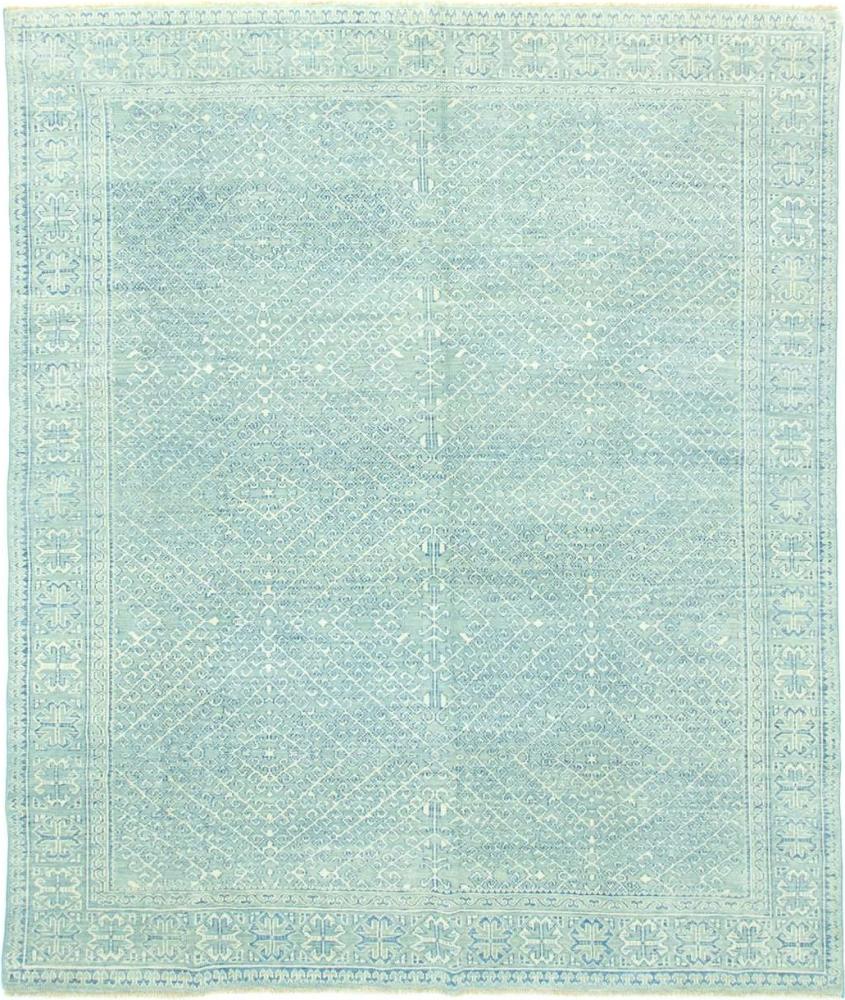 Designer Teppich - 301 x 258 cm - hellblau Bild 1