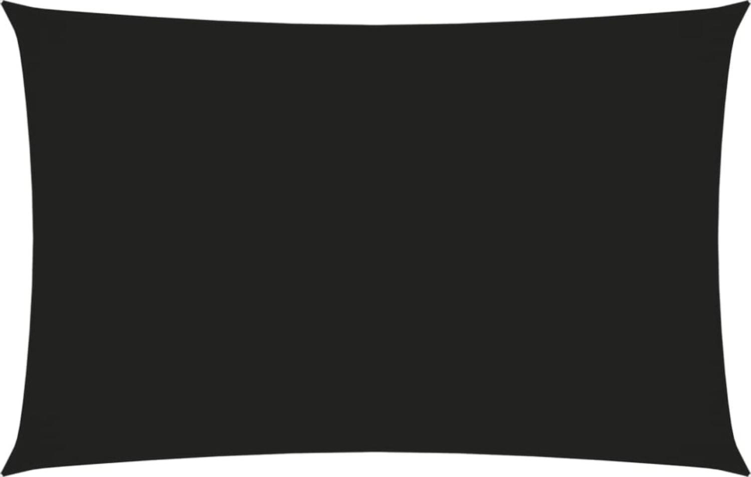 Sonnensegel Oxford-Gewebe Rechteckig 2x5 m Schwarz Bild 1
