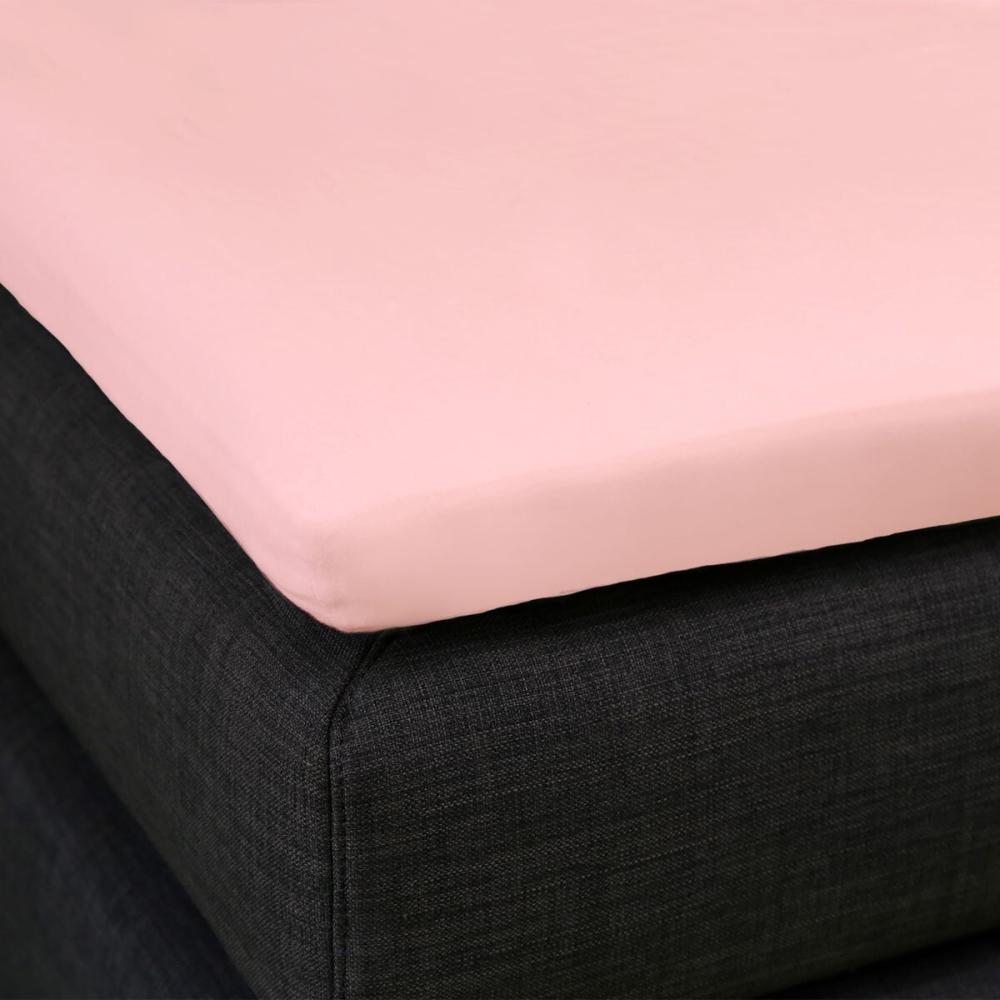 Formesse Bella Donna Topper Spannbetttuch La Piccola | 200x200 cm | rose Bild 1