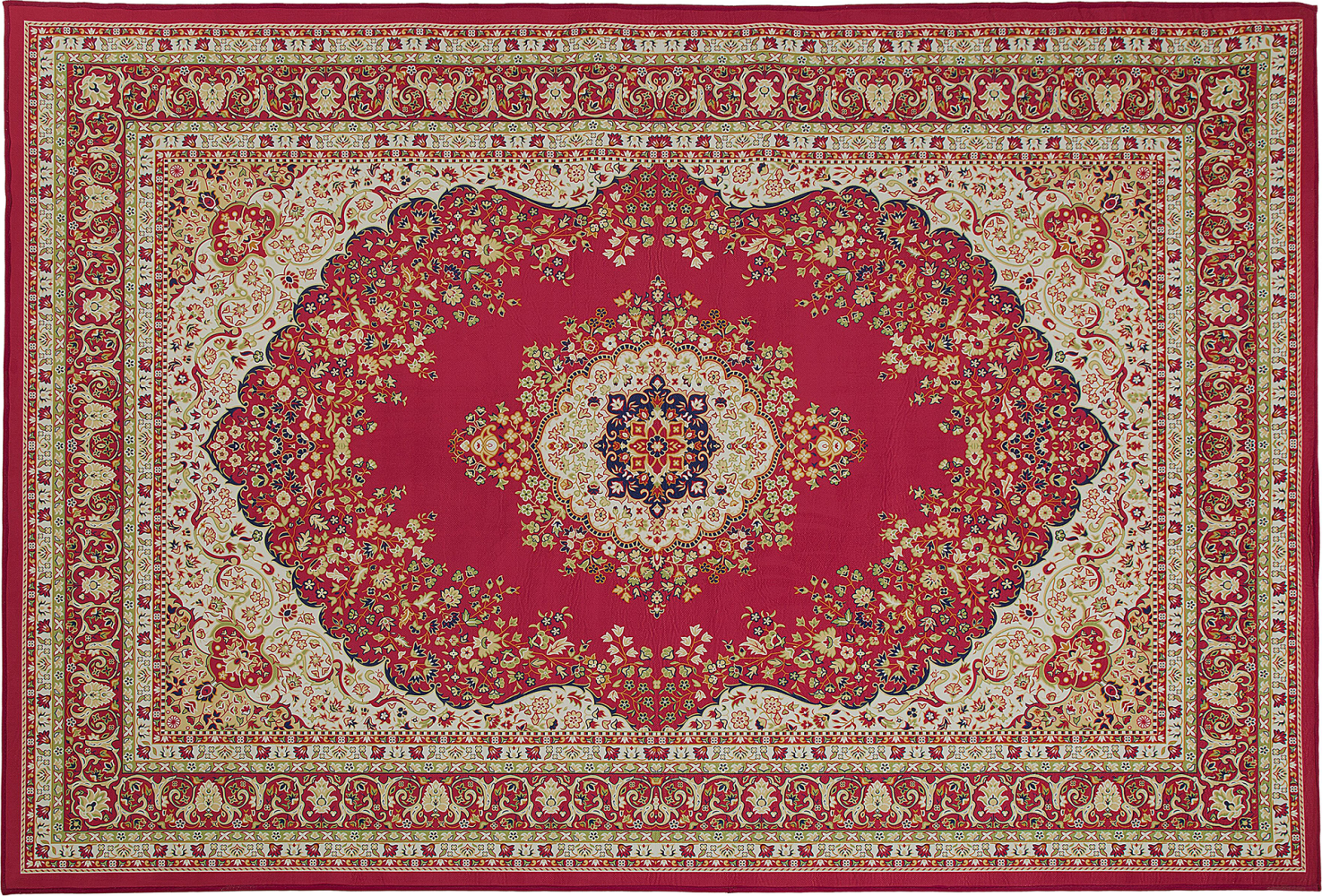 Teppich rot 140 x 200 cm Kurzflor KARAMAN Bild 1